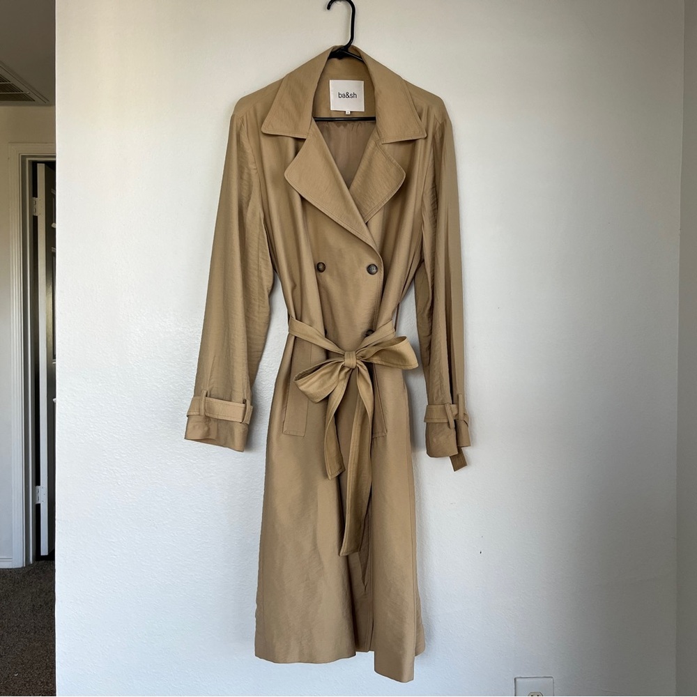 BA&SH | nwot | Classic Beige Trench Coat, Size XL / XXL (3)